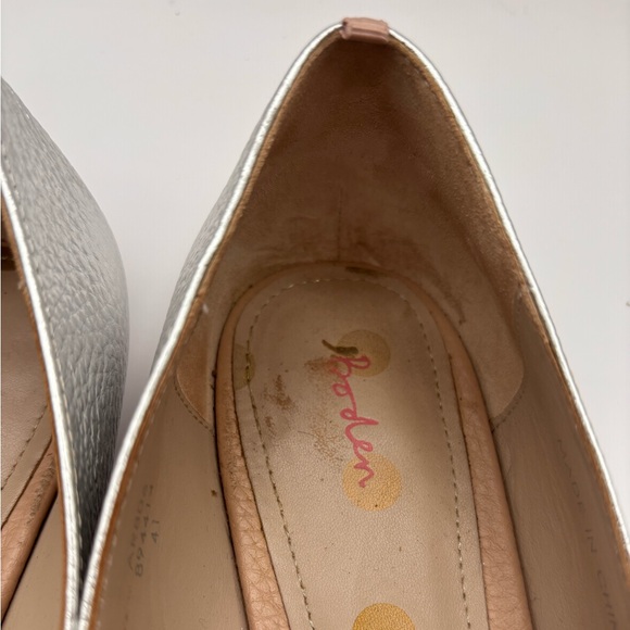 Boden Silver and White Flats with Tan Accent - Picture 5 of 13